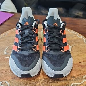 Adidas Mens 4DFWD Pulse Sneakers - Black and Orange Size 9
